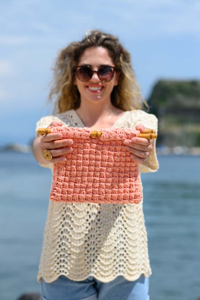 A double-knitted pocket scarf with Hue + Me – part 2 - KNITmuch