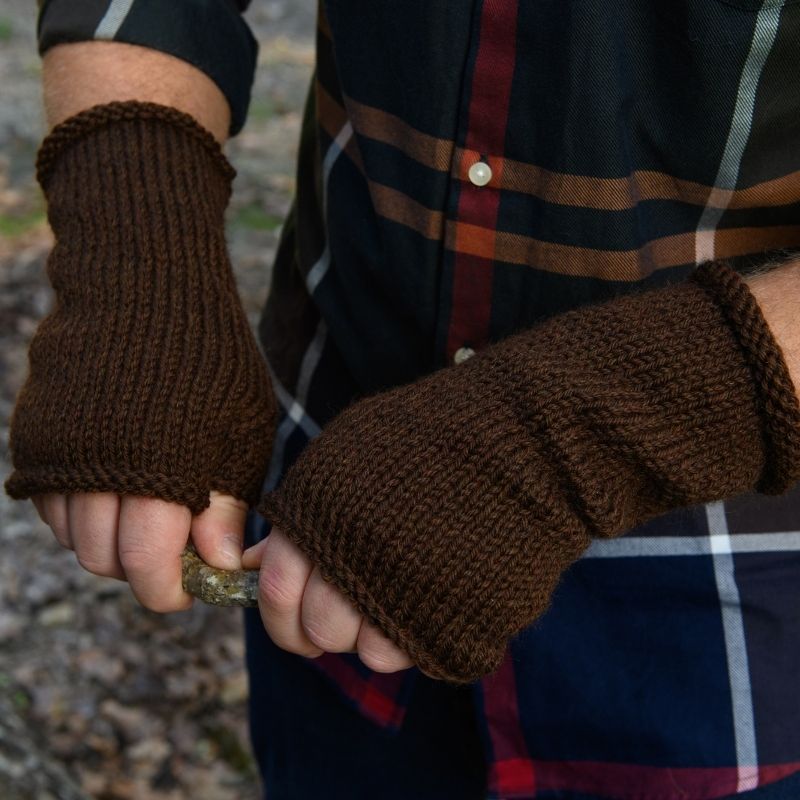 Men's Fingerless Gloves Knitting Pattern PDF – Handy Little Me Shop