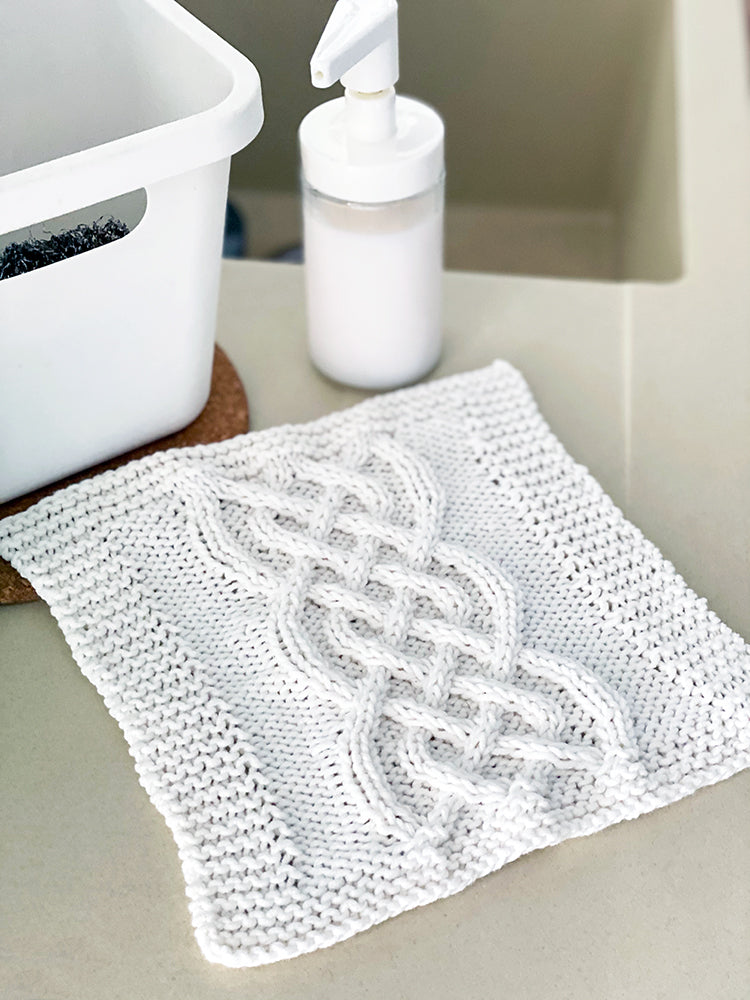 Celtic Cable Dishcloth Knitting Pattern – Handy Little Me Shop