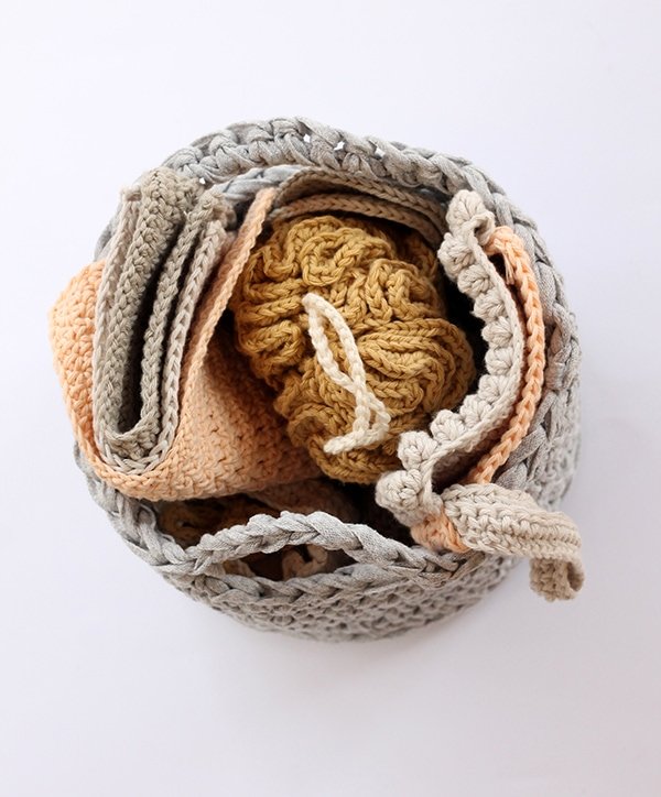 Crochet Basket Kit from Stitching Me Softly. - Sew Dainty