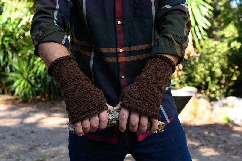 Men's Fingerless Gloves Knitting Pattern – Handy Little Me Shop