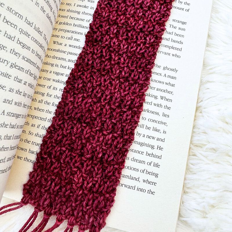 All Too Well Scarf Bookmark Knitting Pattern