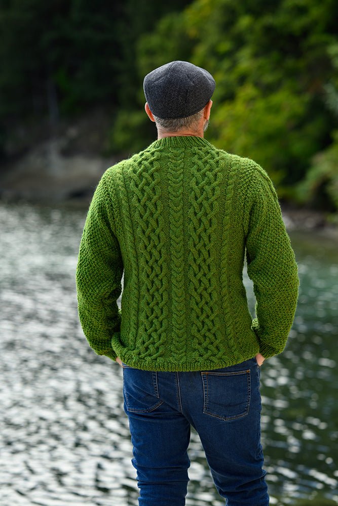 Stormbraid Sweater Knitting Pattern – Men's Aran Cable Sweater
