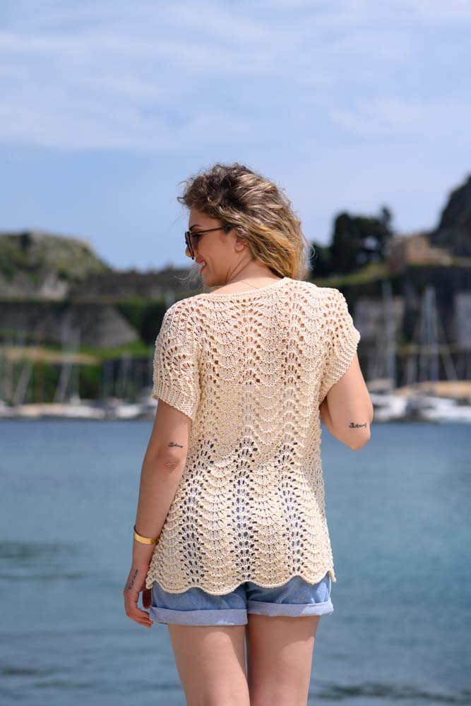 The Calliope Tee Knitting Pattern (Ripple Stitch) - Handy Little Me Shop