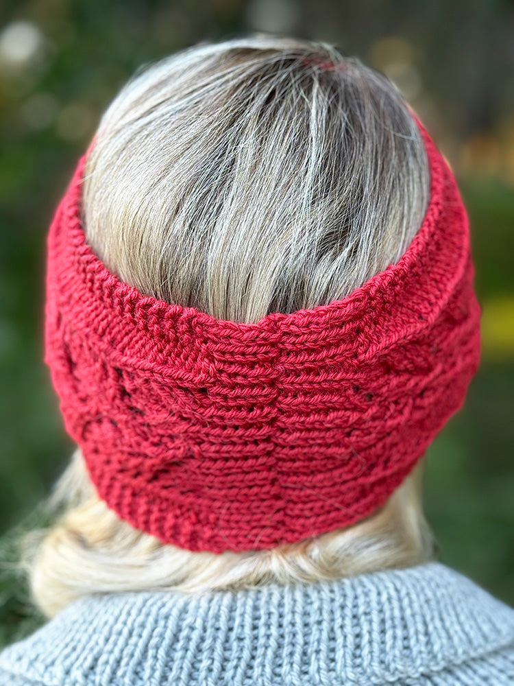 Falling Leaves Headband Knitting Pattern