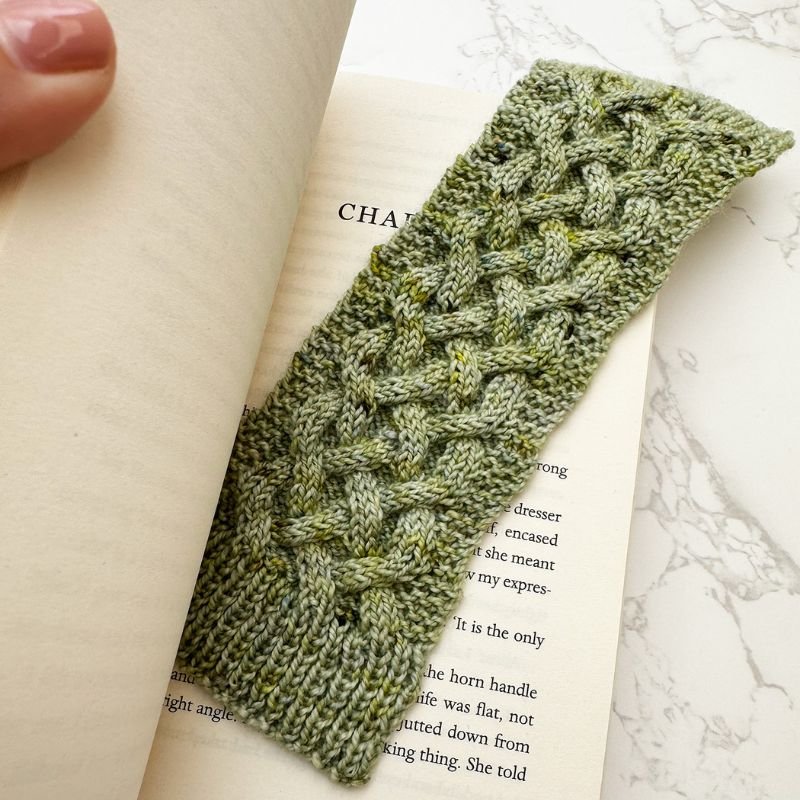 Bookmark Knitting Pattern (Celtic Cable) - Handy Little Me Shop