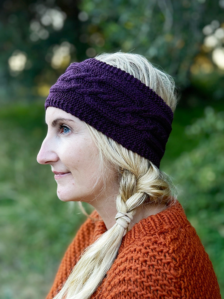 Braided Oak Headband Knitting Pattern