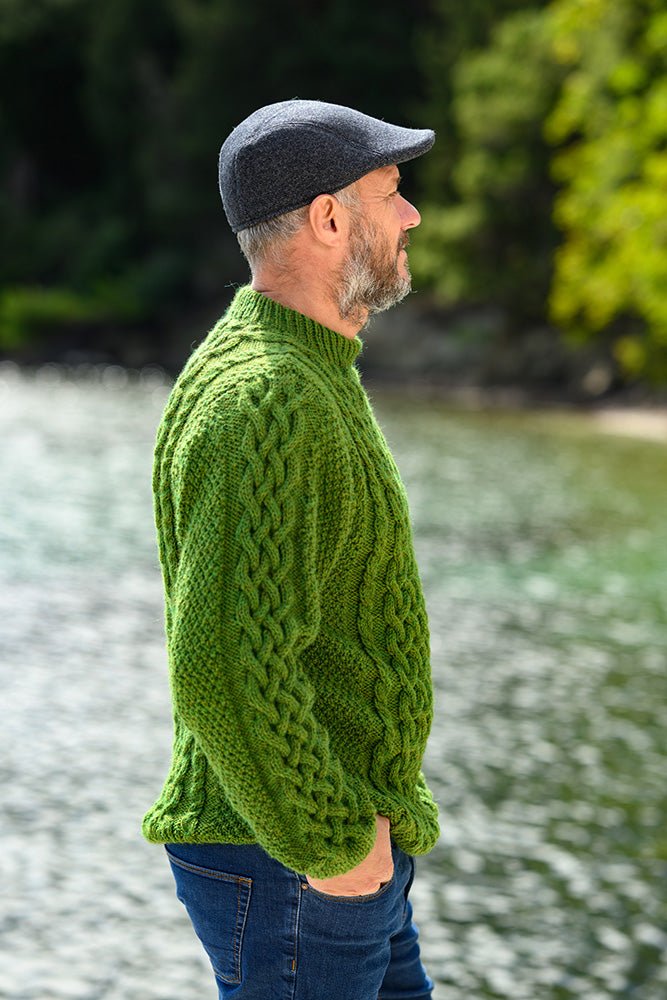 Stormbraid Sweater Knitting Pattern – Men’s Aran Cable Sweater (PDF) - Handy Little Me Shop