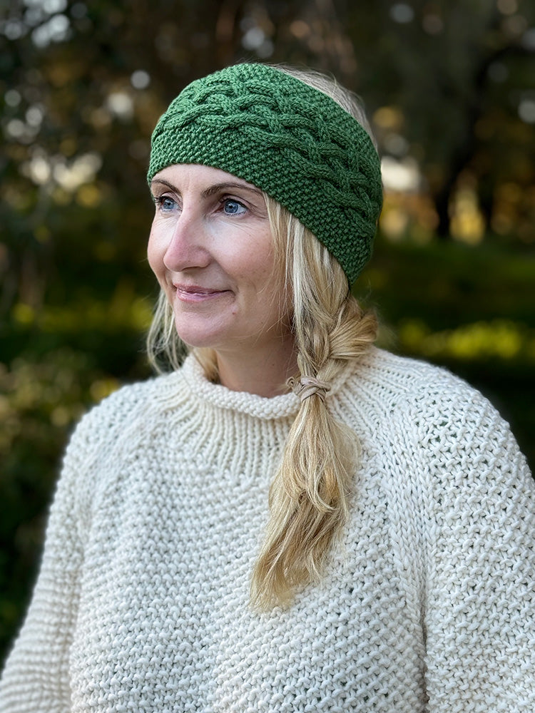 Celtic Cable Headband Knitting Pattern