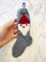 Mini Santa Christmas Stocking Knitting Pattern