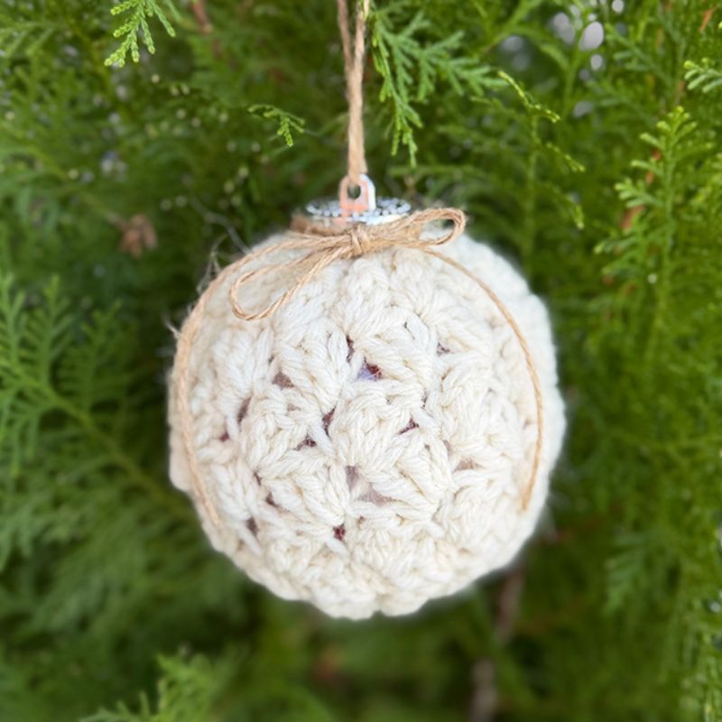 Crochet Christmas Bauble Cover Pattern - Handy Little Me Shop