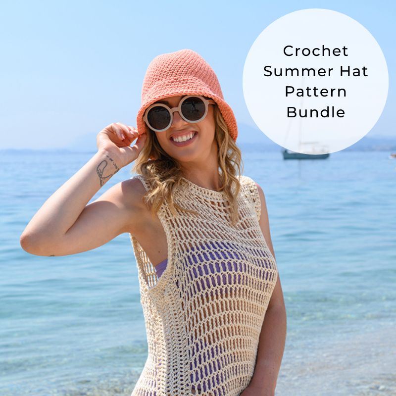 Crochet Summer Hat Pattern Bundle - Handy Little Me Shop