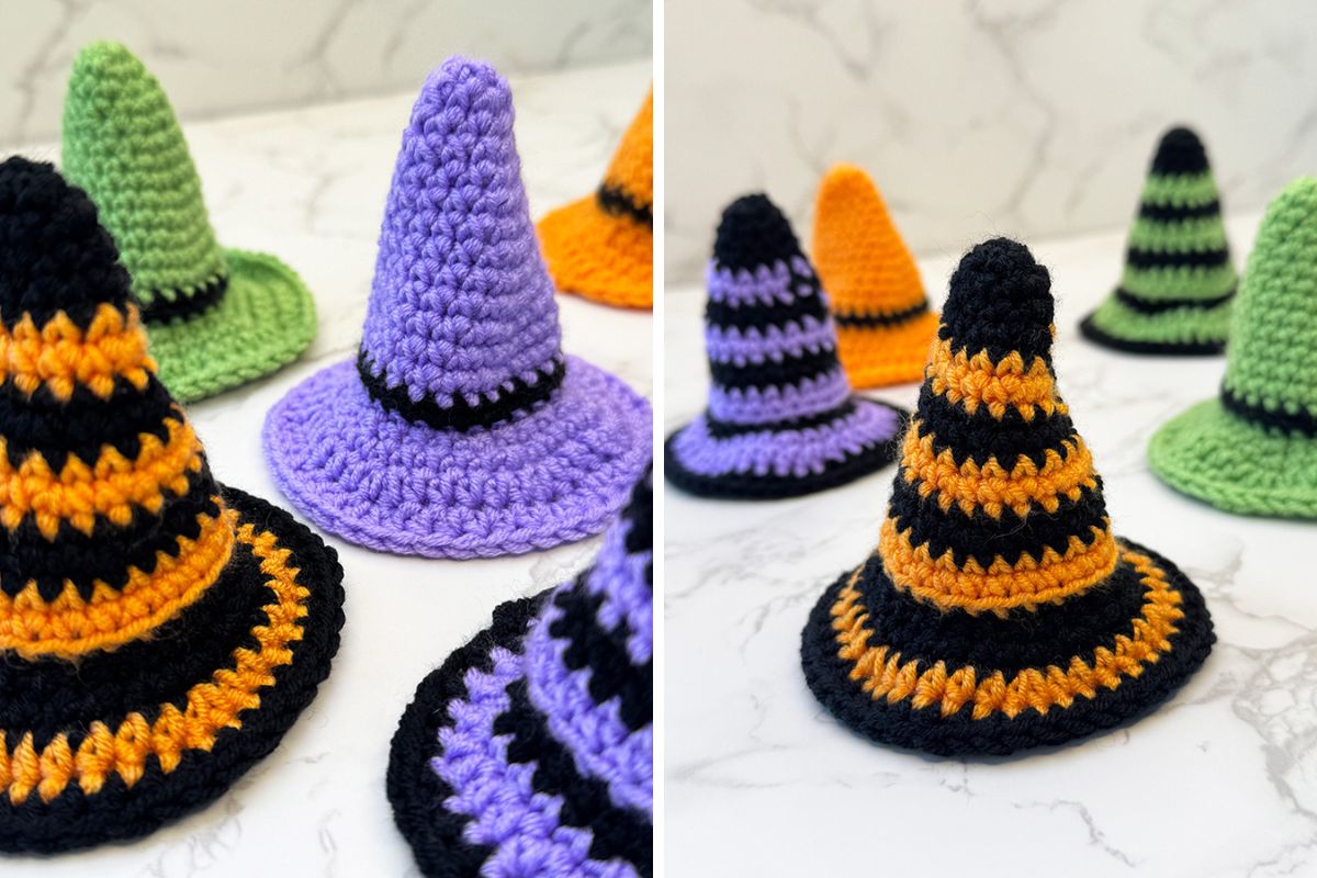 Crochet Mini Witch Hat Pattern - Handy Little Me Shop