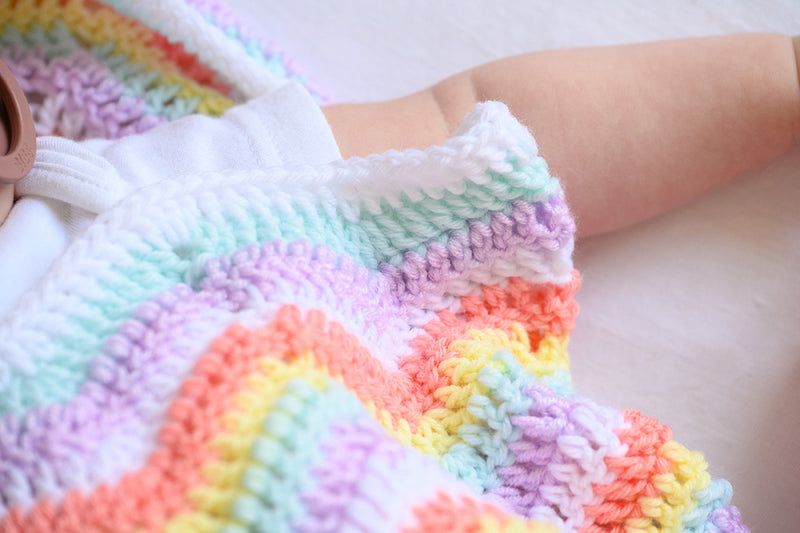 Simple Chevron Crochet Baby Blanket Pattern – Handy Little Me Shop