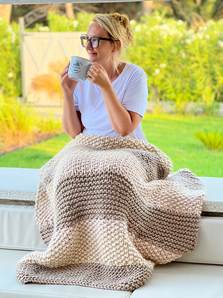 Chunky Blanket Knitting Pattern