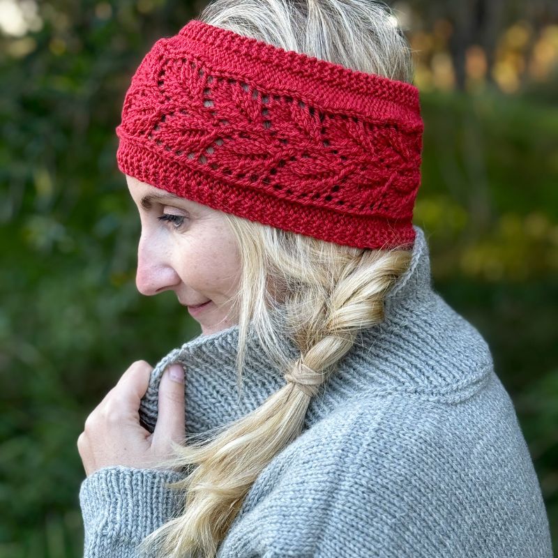 Falling Leaves Headband Knitting Pattern - Handy Little Me Shop