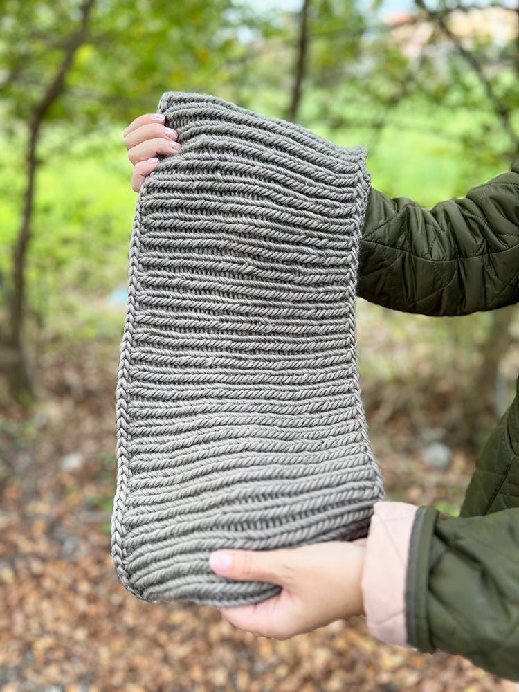 Infinity Scarf Knitting Pattern (Fisherman's Rib Stitch) - Handy Little Me Shop