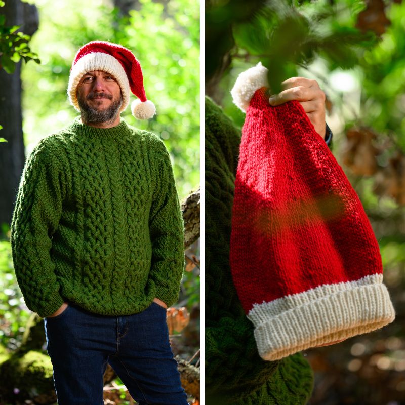 Santa Hat Knitting Pattern