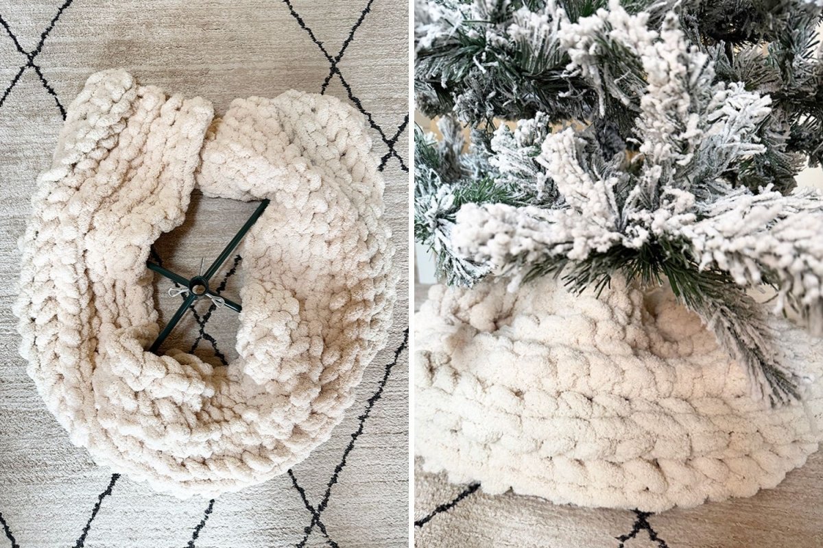 Farmhouse Crochet Tree Skirt Pattern - Handy Little Me Shop