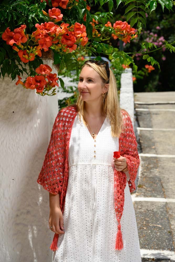 Zinnia Granny Shawl Crochet Pattern - Handy Little Me Shop