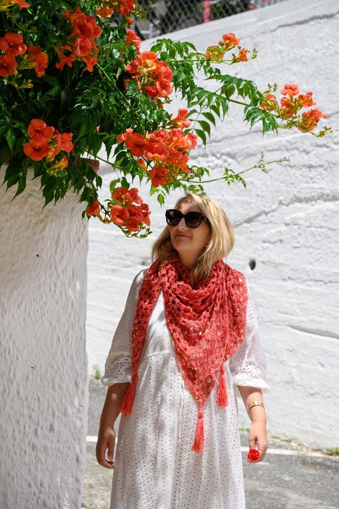 Zinnia Granny Shawl Crochet Pattern - Handy Little Me Shop