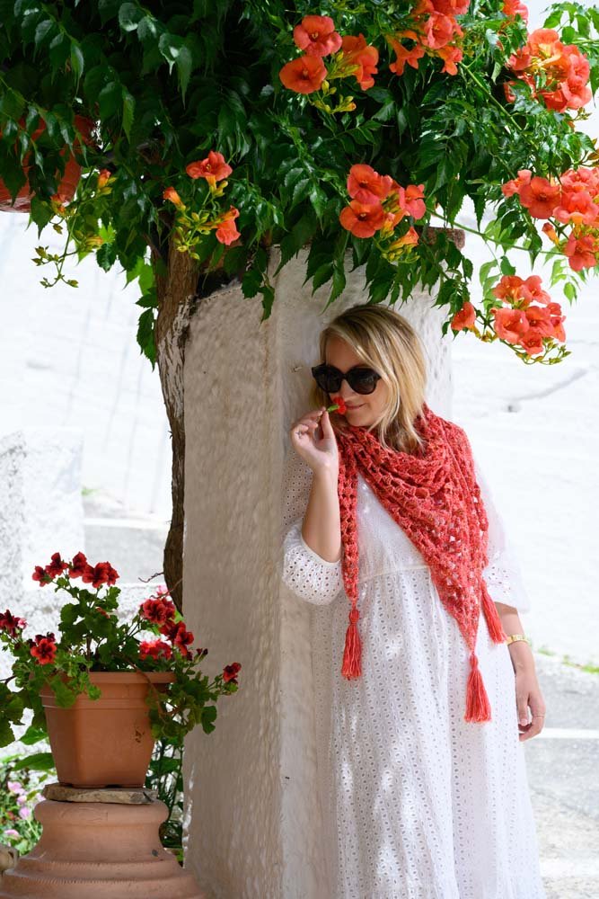 Zinnia Granny Shawl Crochet Pattern - Handy Little Me Shop