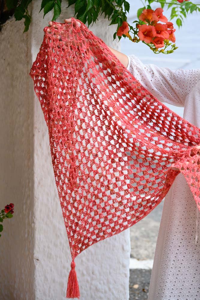 Zinnia Granny Shawl Crochet Pattern - Handy Little Me Shop