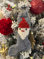 Mini Santa Christmas Stocking Knitting Pattern