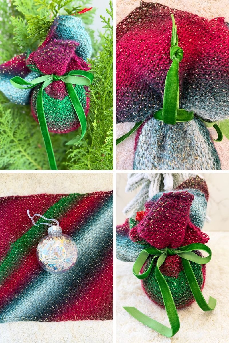 Knitted Christmas Bauble Cover Pattern - Handy Little Me Shop