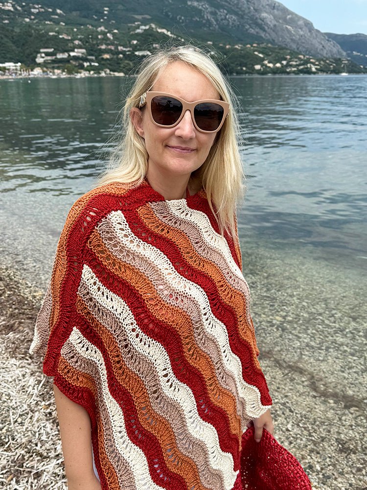 Ripples + Ridges Poncho Knitting Pattern - Handy Little Me Shop