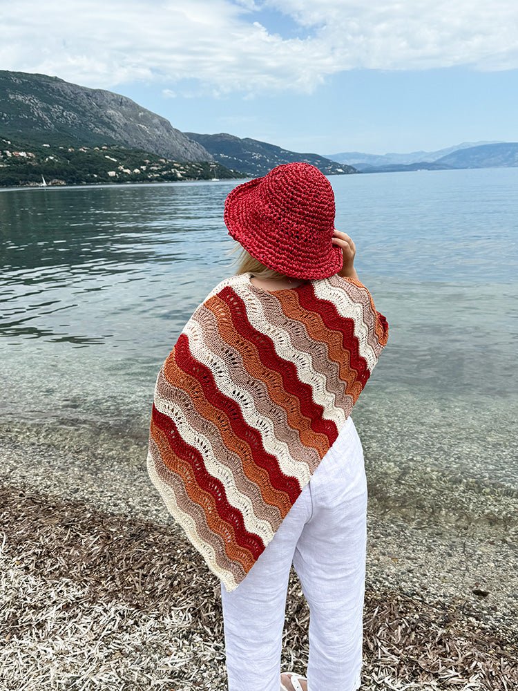 Ripples + Ridges Poncho Knitting Pattern - Handy Little Me Shop