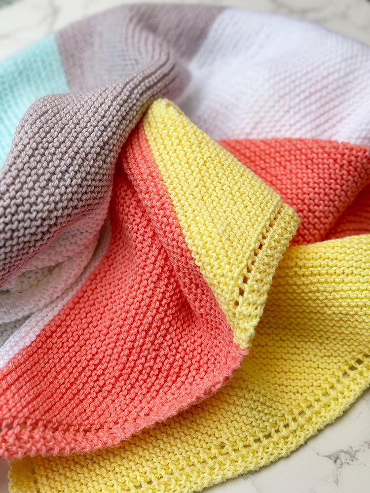 Beginner Knit Baby Blanket Pattern - Handy Little Me Shop