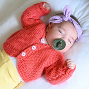 Baby Cardigan Knitting Pattern - Step By Step - Handy Little Me Shop
