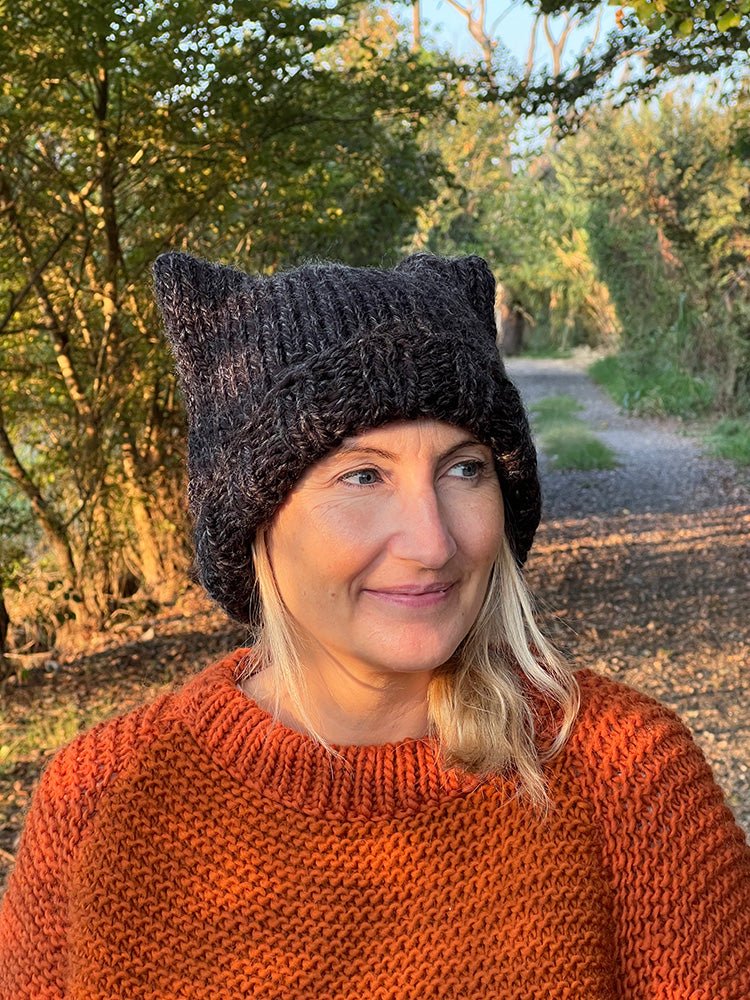 Cat Ear Beanie Knitting Pattern - Handy Little Me Shop