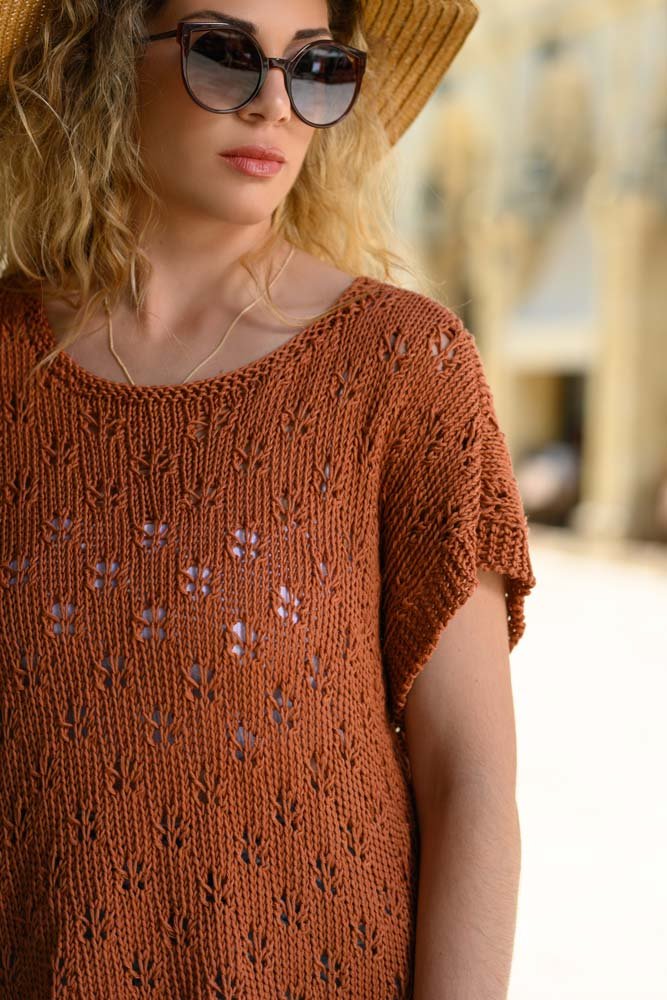 The Erato Tee Knitting Pattern (Dandelion Fluff) - Handy Little Me Shop