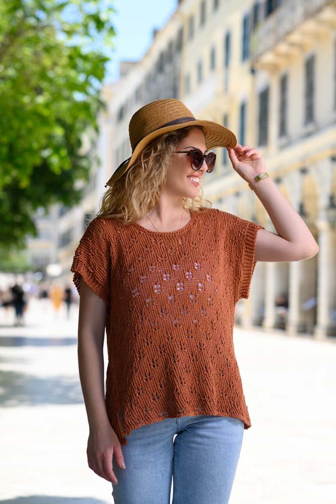 The Erato Tee Knitting Pattern (Dandelion Fluff) - Handy Little Me Shop