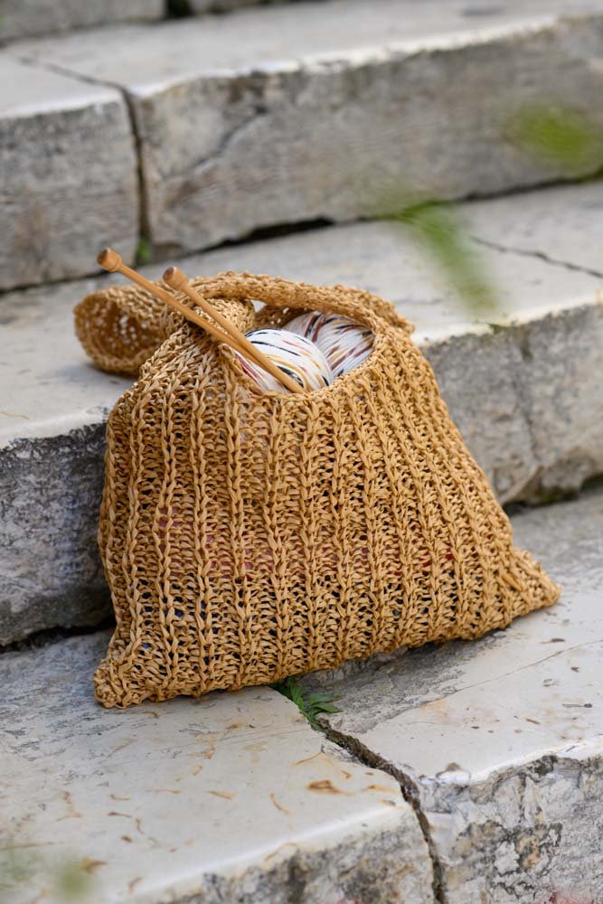 Raffia Japanese Knot Bag Knitting Pattern PDF – Handy Little Me Shop