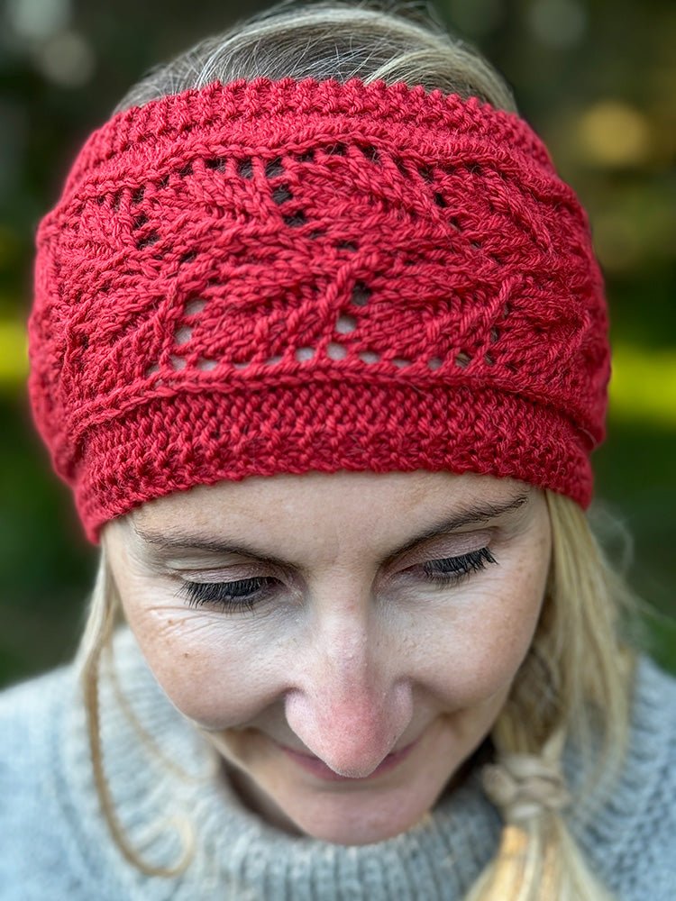 Falling Leaves Headband Knitting Pattern - Handy Little Me Shop