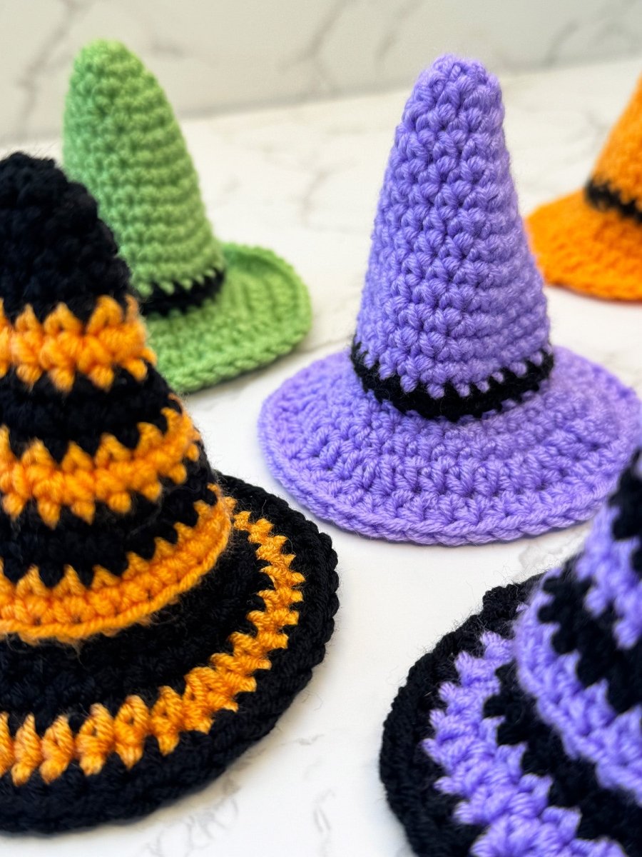 Crochet Mini Witch Hat Pattern - Handy Little Me Shop