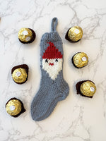 Mini Santa Christmas Stocking Knitting Pattern