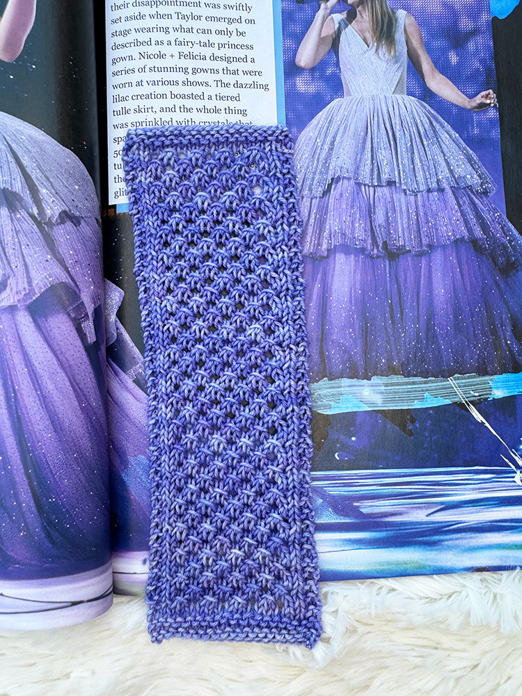 Speak Now Bookmark Knitting Pattern