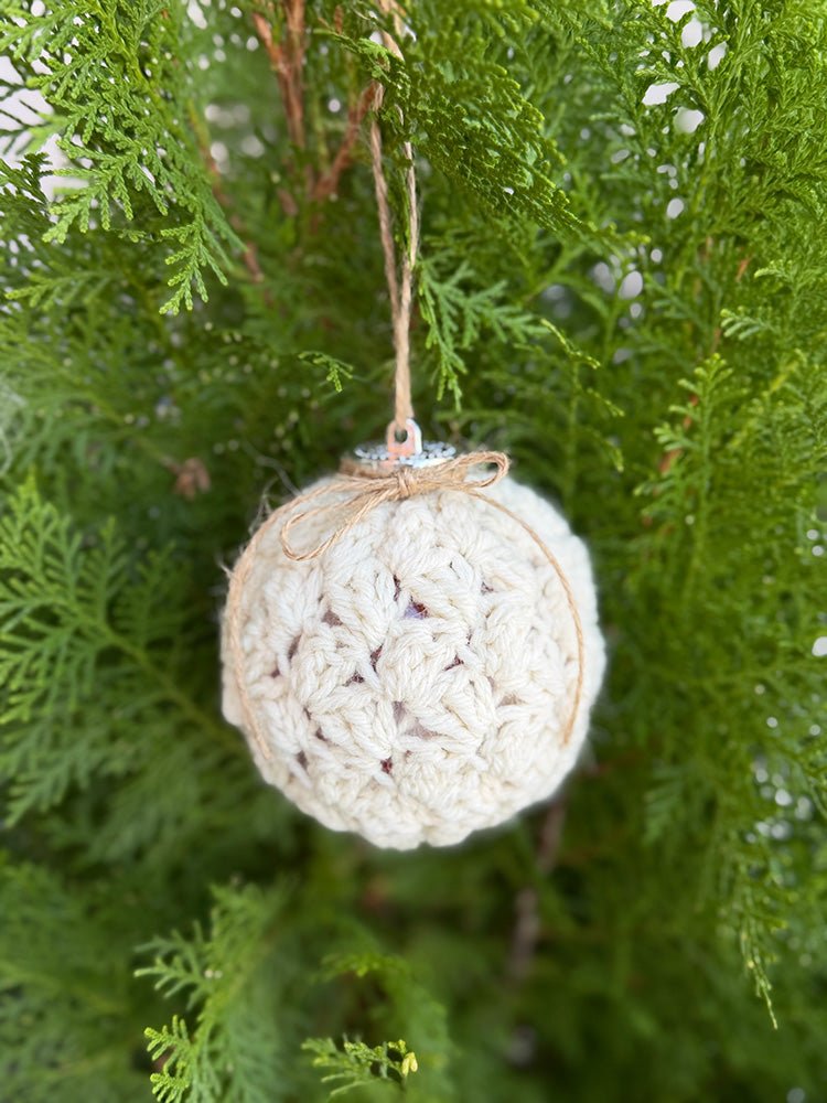 Crochet Christmas Bauble Cover Pattern - Handy Little Me Shop