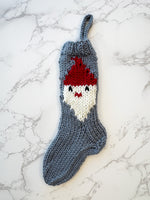 Mini Santa Christmas Stocking Knitting Pattern