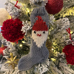 Mini Santa Christmas Stocking Knitting Pattern