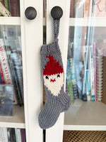 Mini Santa Christmas Stocking Knitting Pattern