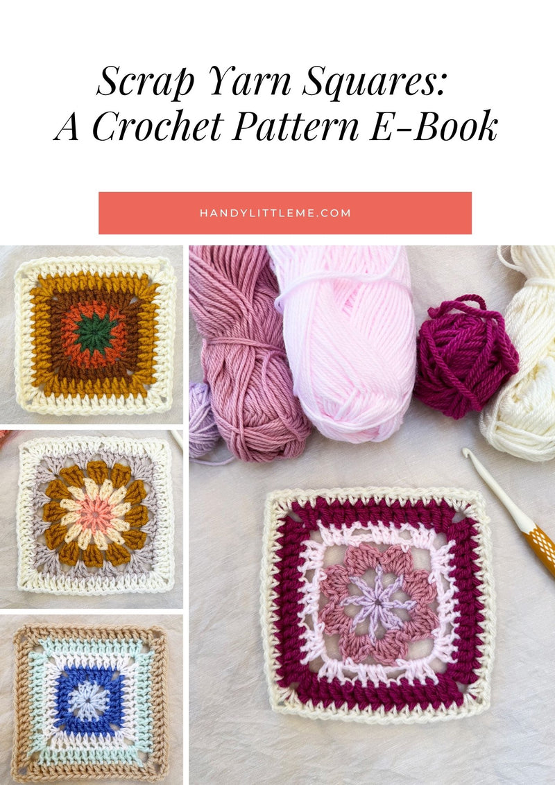 Scrap Yarn Granny Squares – 6 Crochet Patterns E-Book