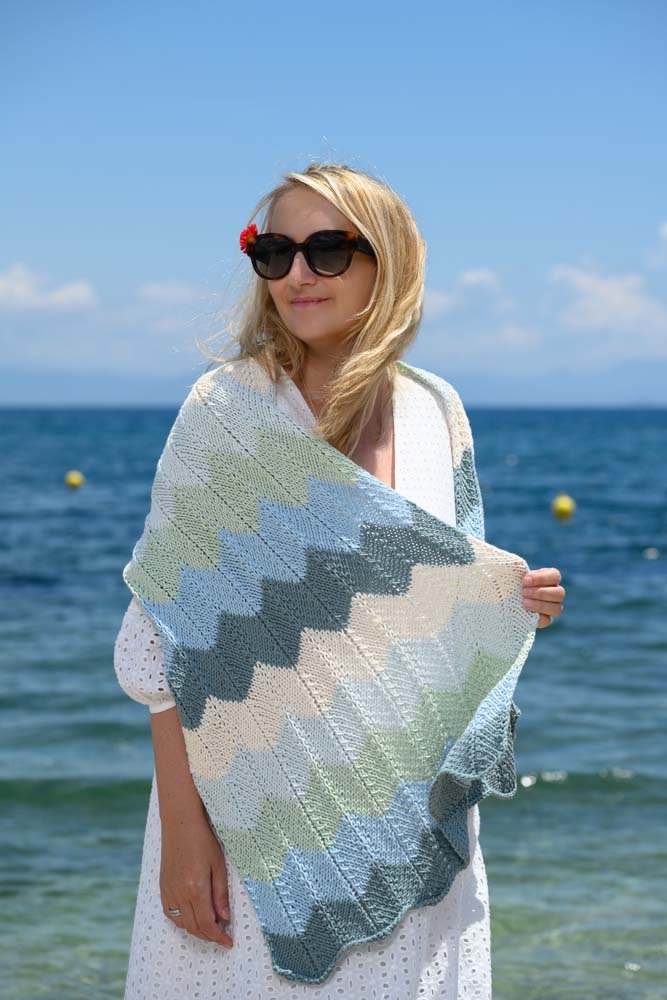 The Sea Glass Shawl Knitting Pattern - Handy Little Me Shop