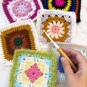 Scrap Yarn Granny Squares – 6 Crochet Patterns E - Book - Handy Little Me Shop
