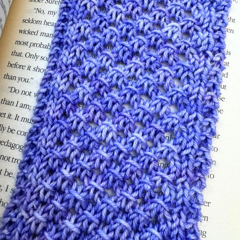 Speak Now Bookmark Knitting Pattern