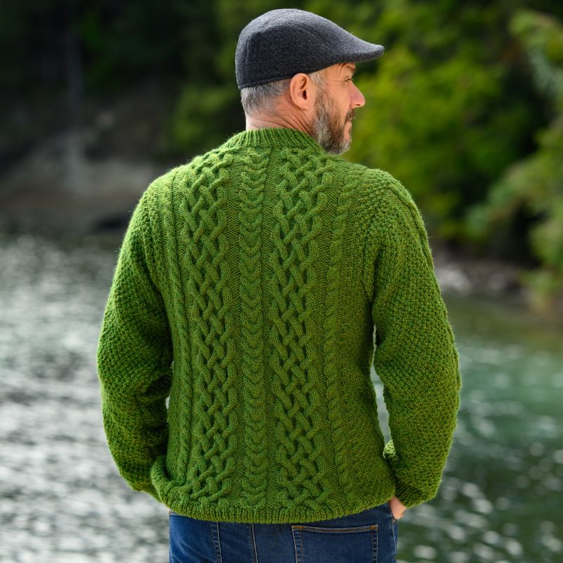 Stormbraid Sweater Knitting Pattern – Men’s Aran Cable Sweater (PDF) - Handy Little Me Shop